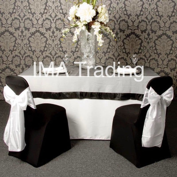 Black Taffeta Border Organza Overlay