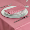 BLUSH PINK ROUND TABLECLOTH 330cm/ 130" round (7' table)