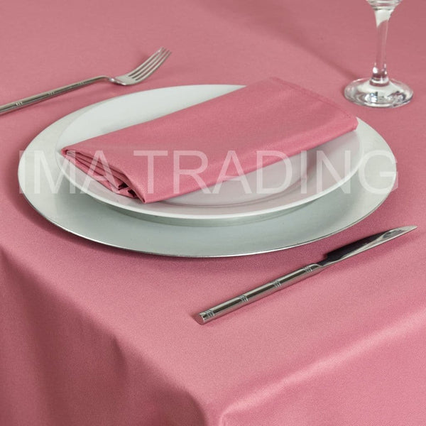 BLUSH PINK ROUND TABLECLOTH 330cm/ 130" round (7' table)