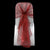 BURGUNDY ORGANZA HOOD