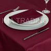 BURGUNDY ROUND TABLECLOTH 230cm / 90" round (4' table)