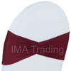 Burgundy Ruffled Spandex Lycra Band