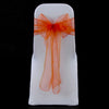 BURNT ORANGE ORGANZA SASH 23cm