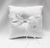 Butterfly Applique Satin White Ring Bearer Pillow - Was £7.60 For 1!