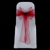 CLARET ORGANZA SASH 23cm - BUNDLE DEAL 100 SASHES