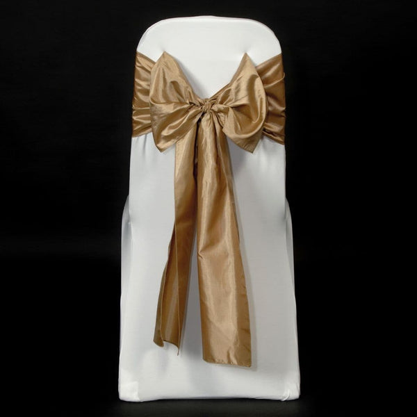 Dark Gold Taffeta Sashes
