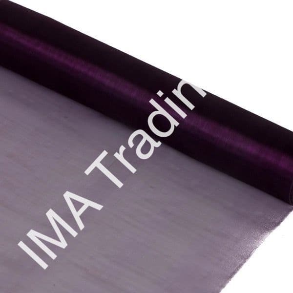 Dark Purple Organza Fabric Roll 29cm X 25m