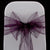 Dark Purple organza sashes bow 18cm