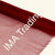 Deep Red Organza Fabric Roll 29cm X 25m