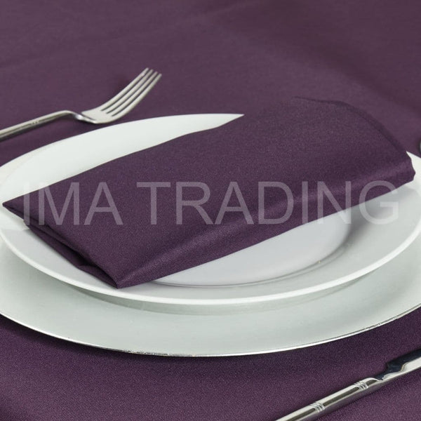 Eggplant Polyester Napkin