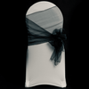 Emerald Green Organza Chair Cover Sash 35cm