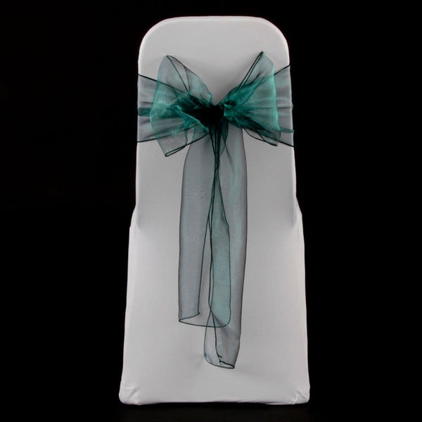 EMERALD GREEN ORGANZA SASH 23cm