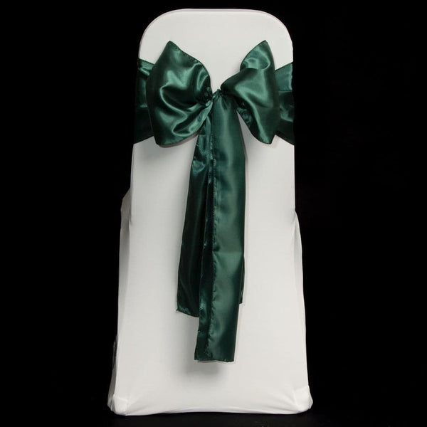 EMERALD GREEN SATIN SASH