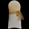 Gold Organza Chair Cover Sash 35cm