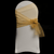 Gold Organza Chair Cover Sash 35cm