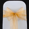 GOLD ORGANZA SASH 23cm