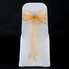 GOLD ORGANZA SASH 23cm