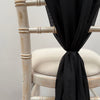 Black Chiffon Vertical Drape New (pack Of 5)