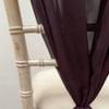 Rich Plum Purple Chiffon Vertical Drape New (pack Of 5)