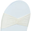 Ivory Ruffled Spandex Lycra Band