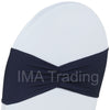 Navy Ruffled Spandex Lycra Band