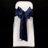 NAVY SATIN SASH