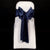 NAVY SATIN SASH