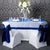 Navy Taffeta Border Organza Overlay