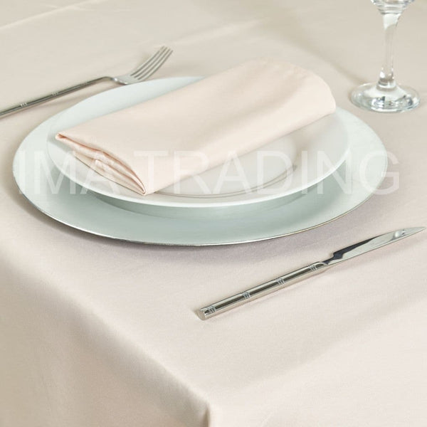 NUDE ROUND TABLECLOTH 180 cm / 70" round