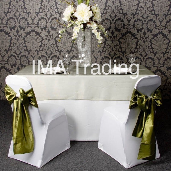 Olive Green Organza Overlay