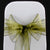 Olive green organza sashes bow 18cm