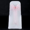 PALE PINK ORGANZA SASH 23cm