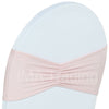 Pale Pink Ruffled Spandex Lycra Band