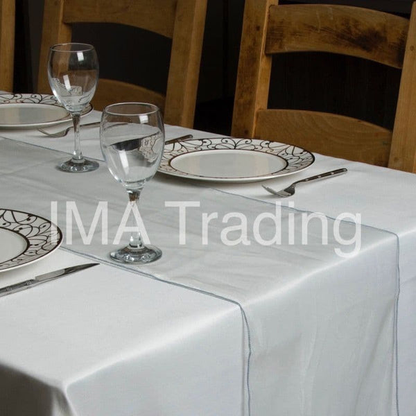 Pale Silver Organza Table Runner