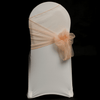 Peach Organza Chair Cover Sash 35cm
