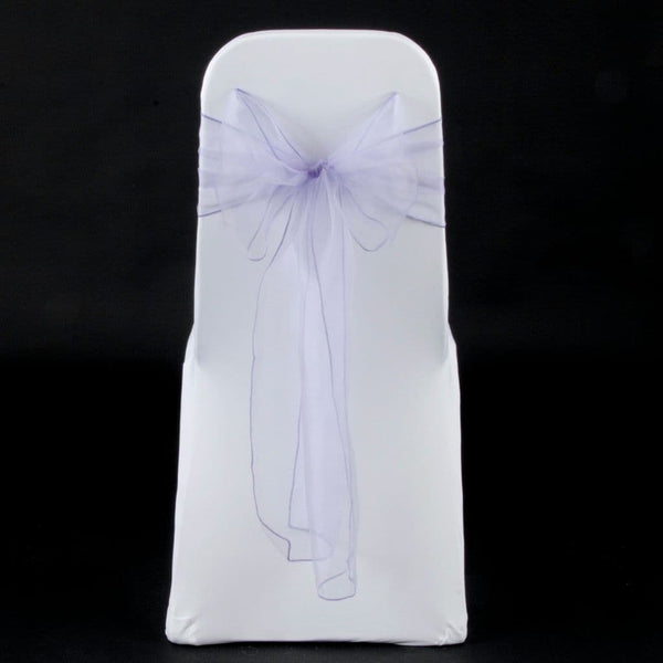 PERIWINKLE ORGANZA SASH 23cm - BUNDLE DEAL 100 SASHES