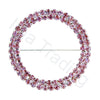 Pink Diamante buckles / brooches