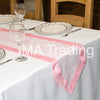 PINK TAFFETA EDGED ORGANZA TABLE RUNNER - WAS £2.59!
