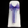 PURPLE BERRY ORGANZA SASH 23cm