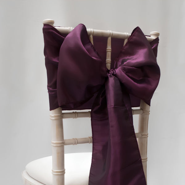 Purple Taffeta Sashes