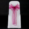 RASPBERRY ORGANZA SASH 23cm - PRODUCT BUNDLE DEAL 100 SASHES