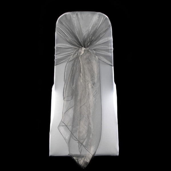 SILVER ORGANZA HOOD