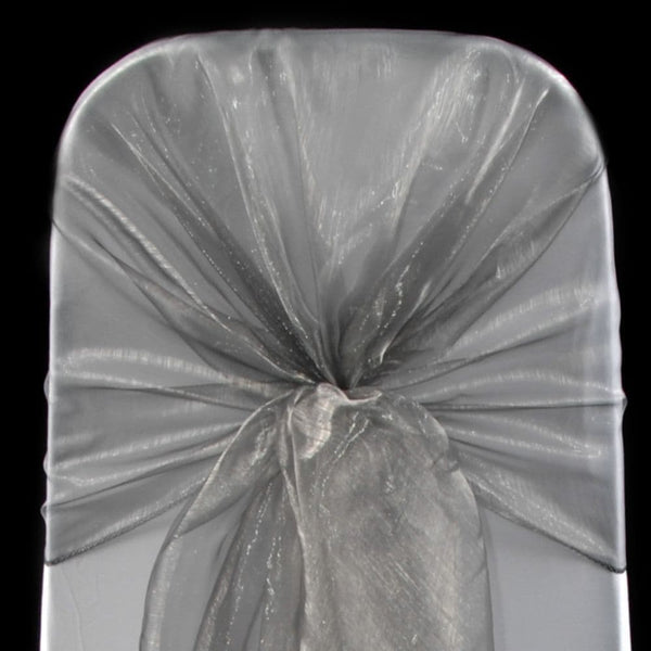 SILVER ORGANZA HOOD