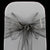 SILVER ORGANZA SASH 23cm