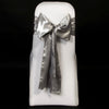 SILVER SATIN SASH - WAS