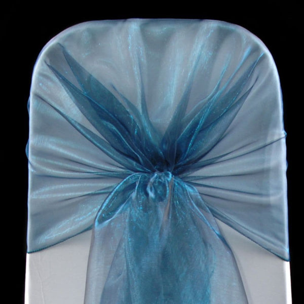 TEAL ORGANZA HOOD