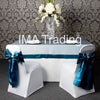 Teal Taffeta Border Organza Overlay