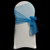 Turquoise Organza Chair Cover Sash 35cm
