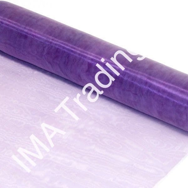 Violet Organza Fabric Roll 40cm X 9m