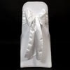 WHITE SATIN SASH